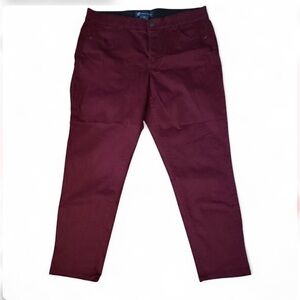Democracy Ab Solution Burgundy Pants Size 14